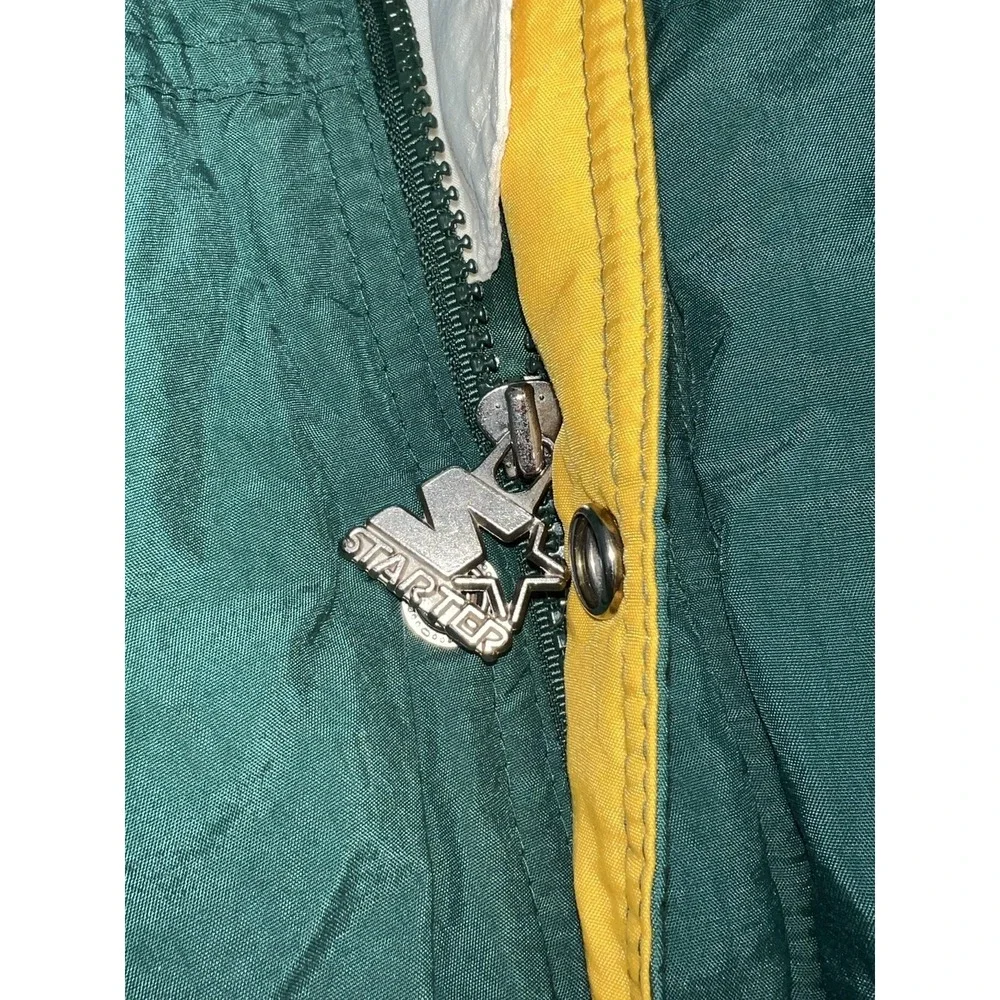 Vintage Green Bay Packers Jacket Mens XL Green NFL Football Starter Coat 90s